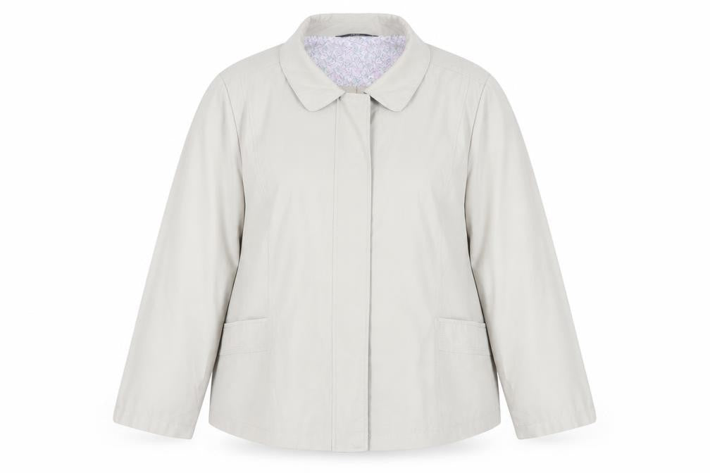Front view of Bonmarché Beige Women's XL Jacket - Casual & Classic