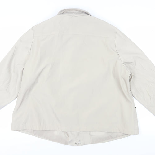 Bm Collection Beige Women's XL Jacket - Casual & Classic