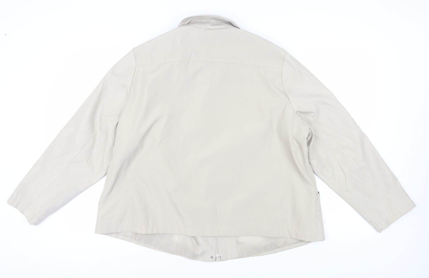Bm Collection Beige Women's XL Jacket - Casual & Classic