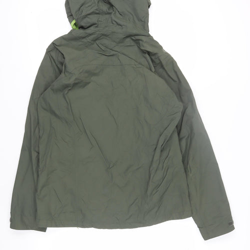 Jack Wolfskin Men's Green XL Hooded Windbreaker Jacket