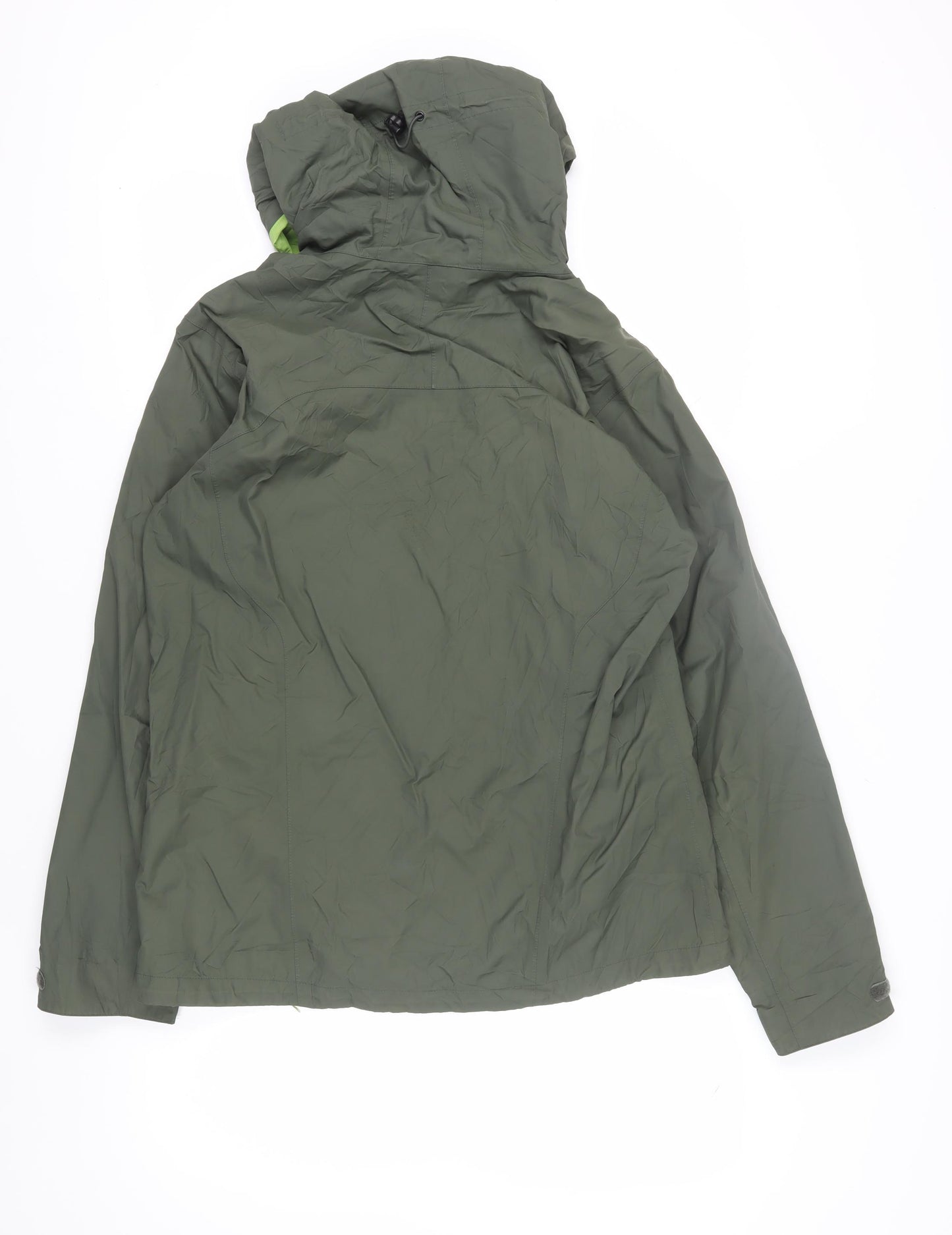 Jack Wolfskin Men's Green XL Hooded Windbreaker Jacket