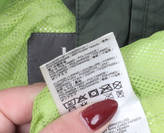 Jack Wolfskin Men's Green XL Hooded Windbreaker Jacket