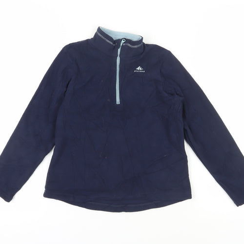 Quechua Boys Blue Fleece 1/2 Zip Sweatshirt 7-8 Years