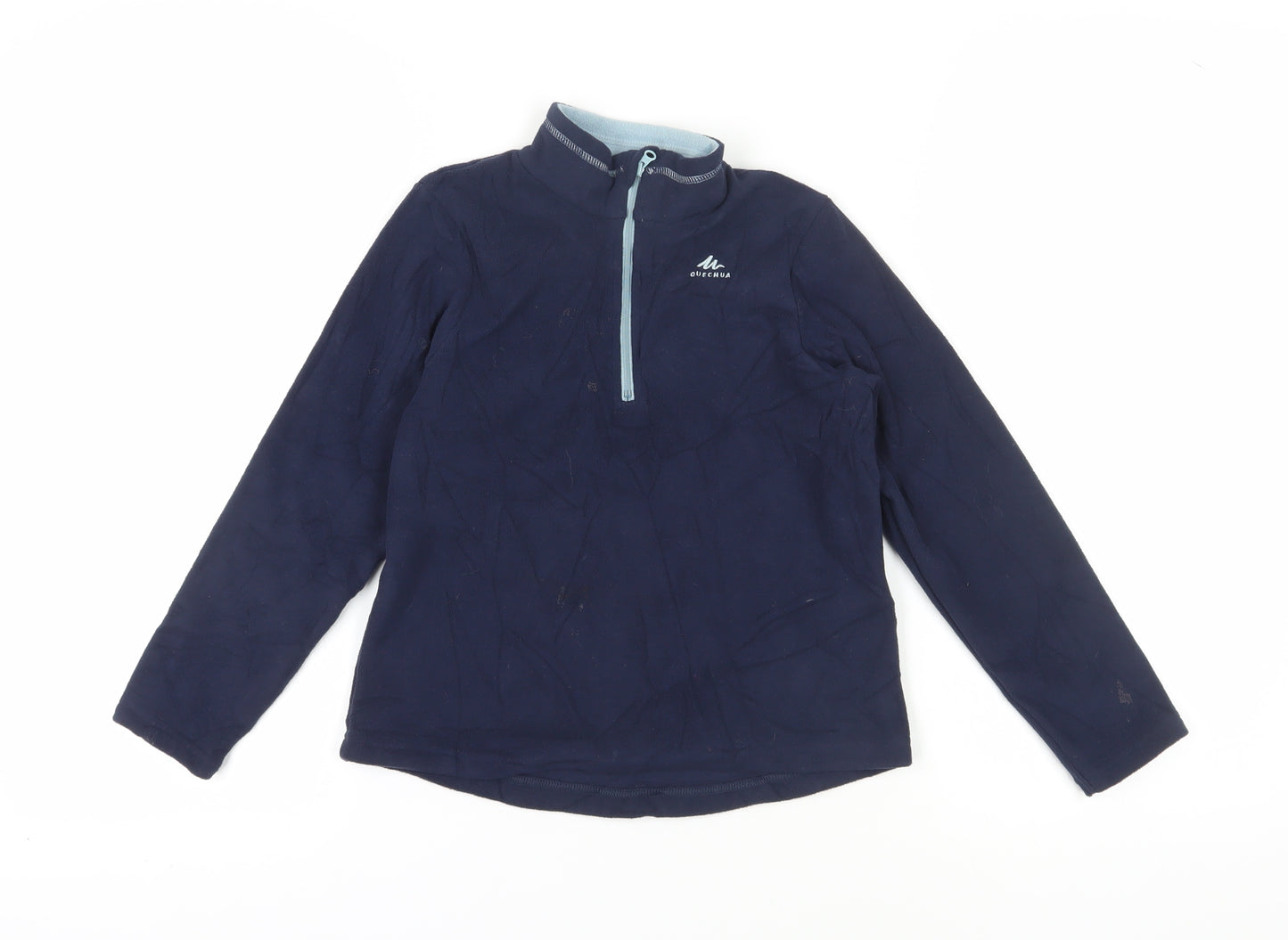 Quechua Boys Blue Fleece 1/2 Zip Sweatshirt 7-8 Years