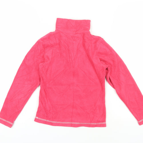 Campri Girls Pink Fleece 1/2 Zip Sweatshirt 9-10 Years