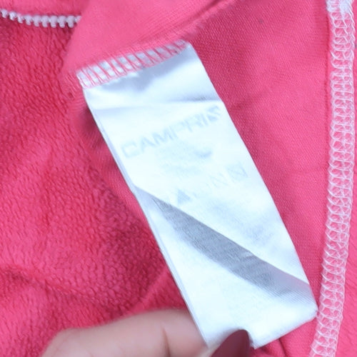 Campri Girls Pink Fleece 1/2 Zip Sweatshirt 9-10 Years