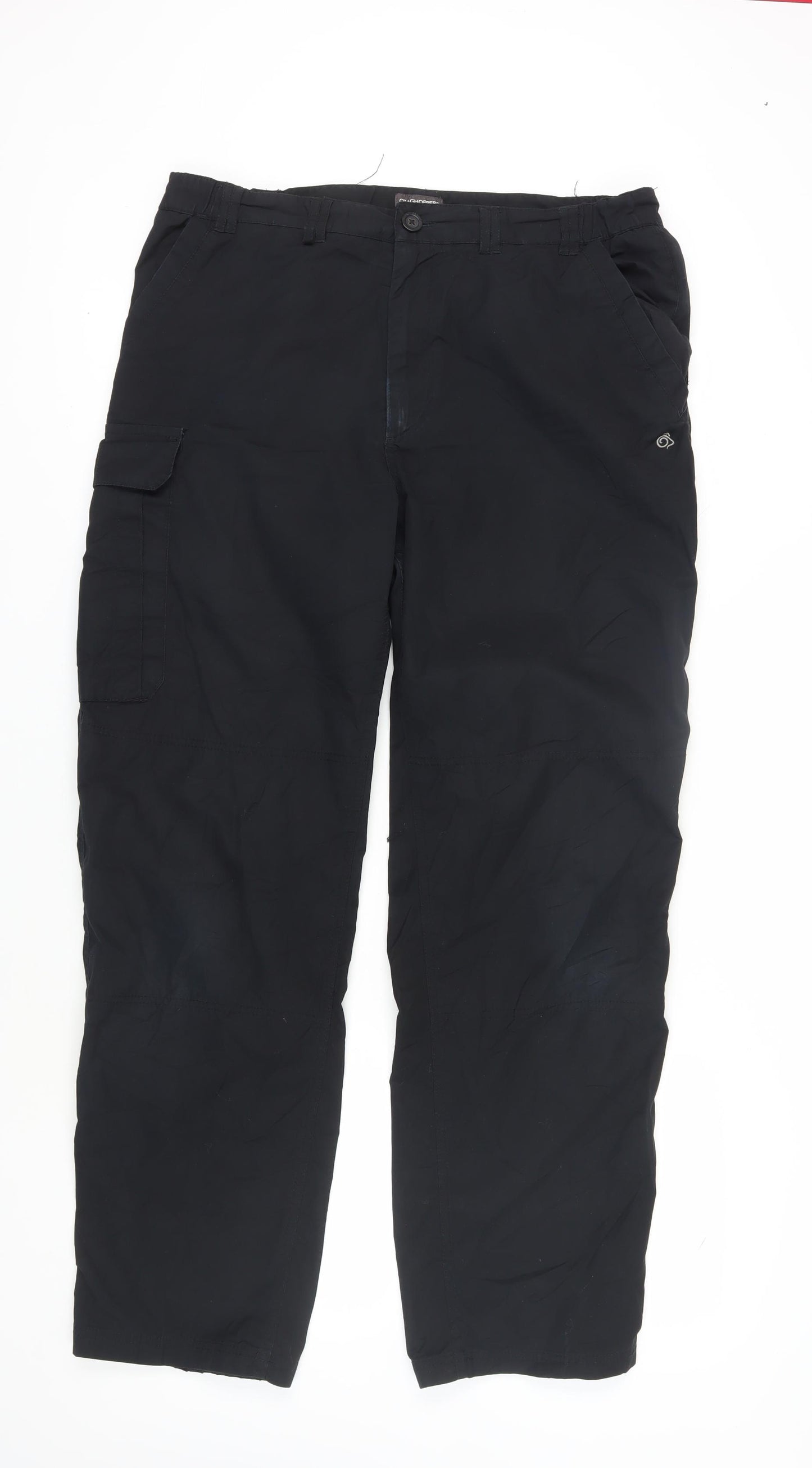 Craghoppers Men's Black Cargo Trousers Size L
