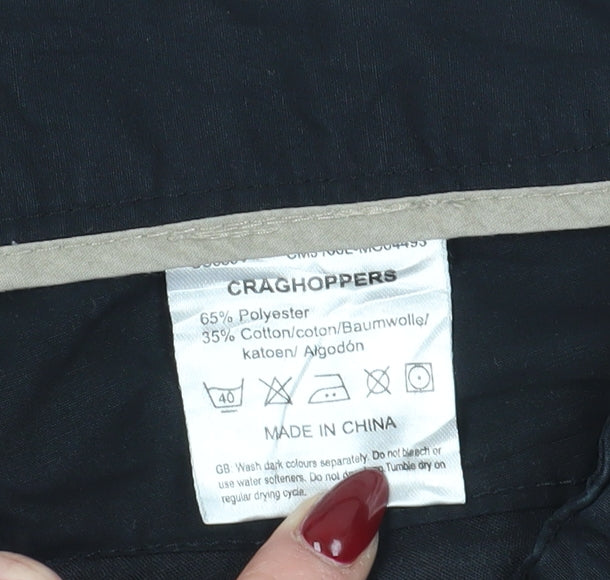 Craghoppers Men's Black Cargo Trousers Size L
