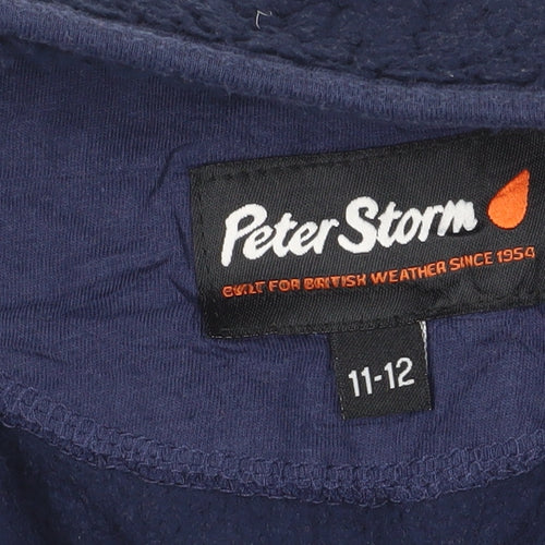 Peter Storm Boys Navy Fleece Sweatshirt 11-12 Years