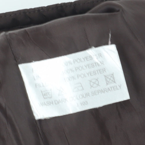 Stylo Women's Brown Puffer Waistcoat - L
