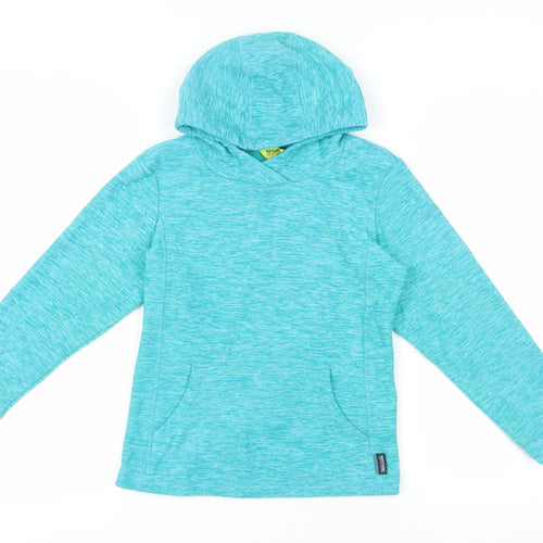 Regatta Girls Blue Pullover Hoodie - Size 10 Years