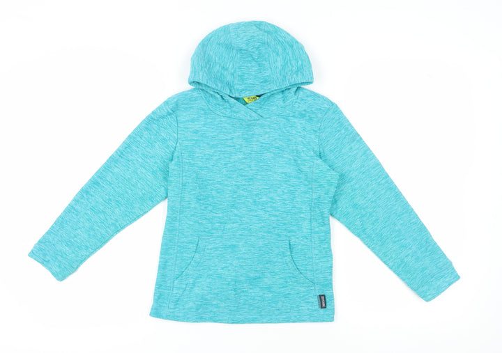 Regatta Girls Blue Pullover Hoodie - Size 10 Years