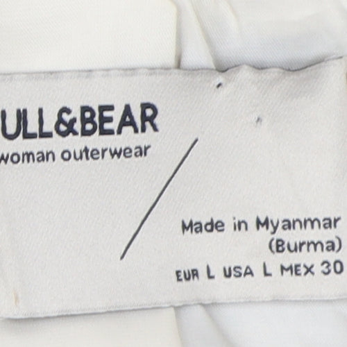 Pull & Bear Women's Beige Check Blazer L