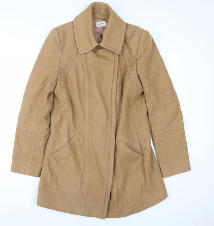 Marcs Women's Beige Wool Overcoat Size 12