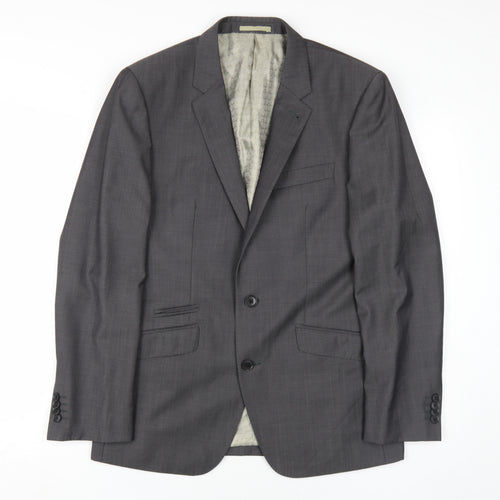 Next Men's Grey Blazer Single-Breasted 38S