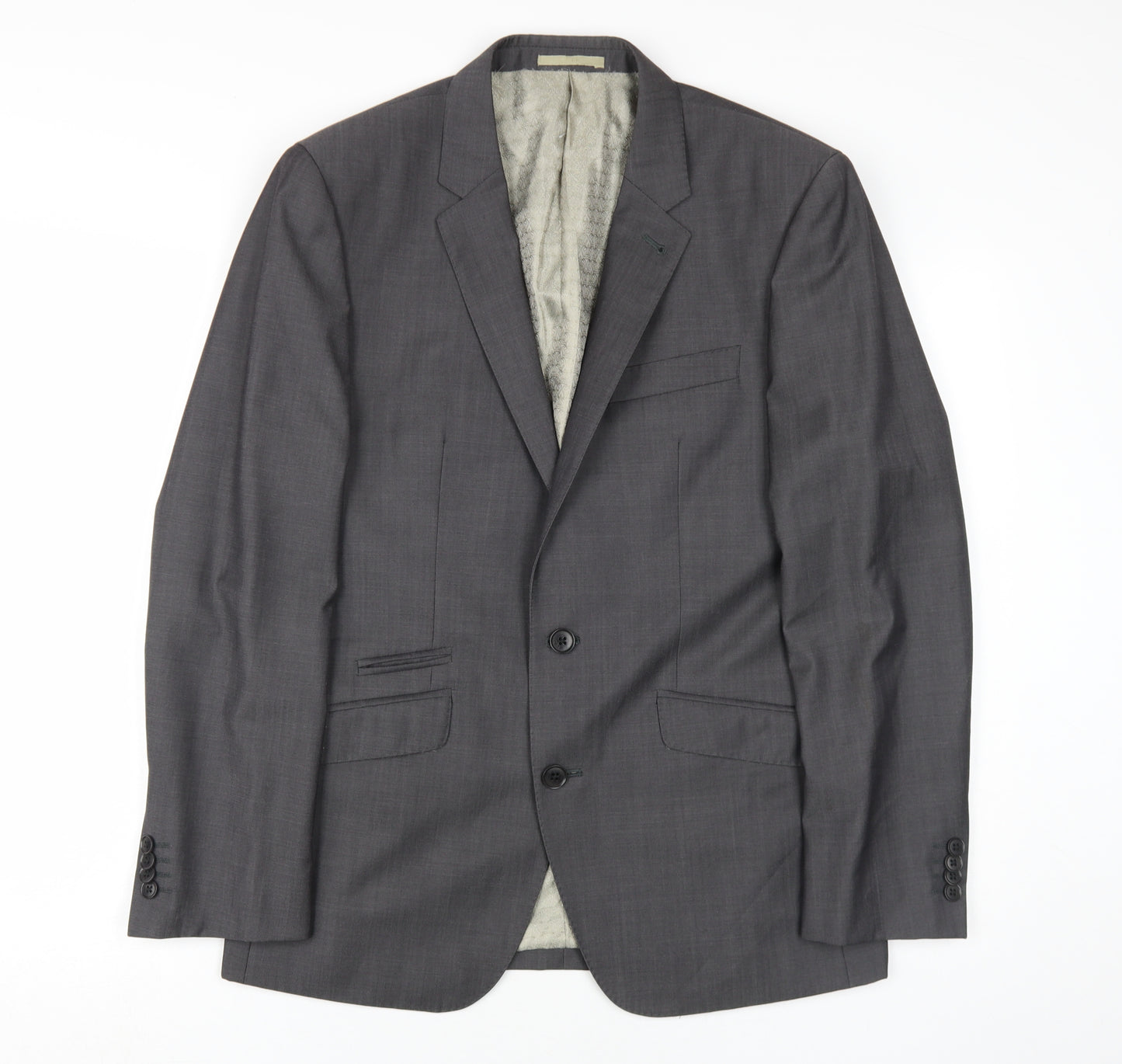 Next Men's Grey Blazer Single-Breasted 38S