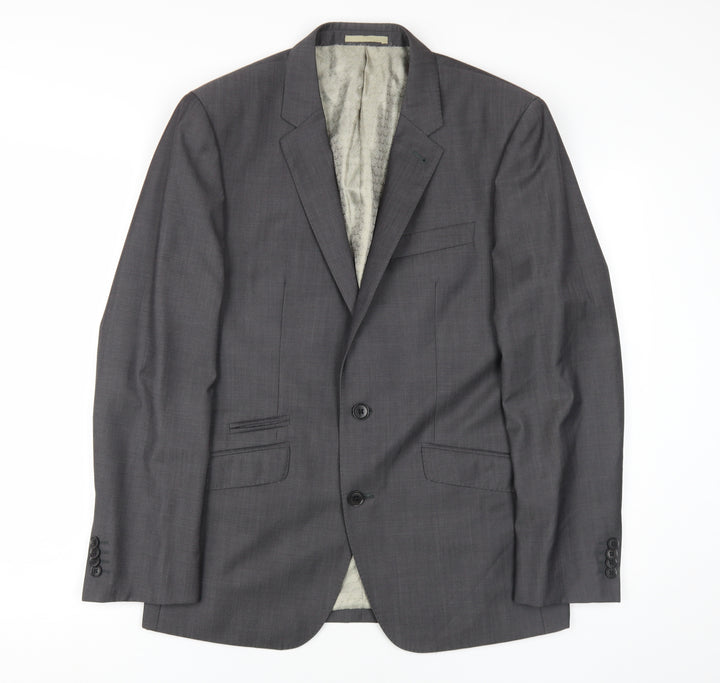 Next Men's Grey Blazer Single-Breasted 38S