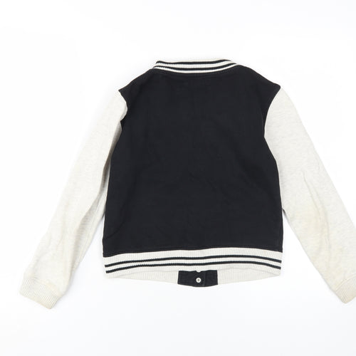 L.O.G.G. Girls Black Varsity Jacket 9-10 Years