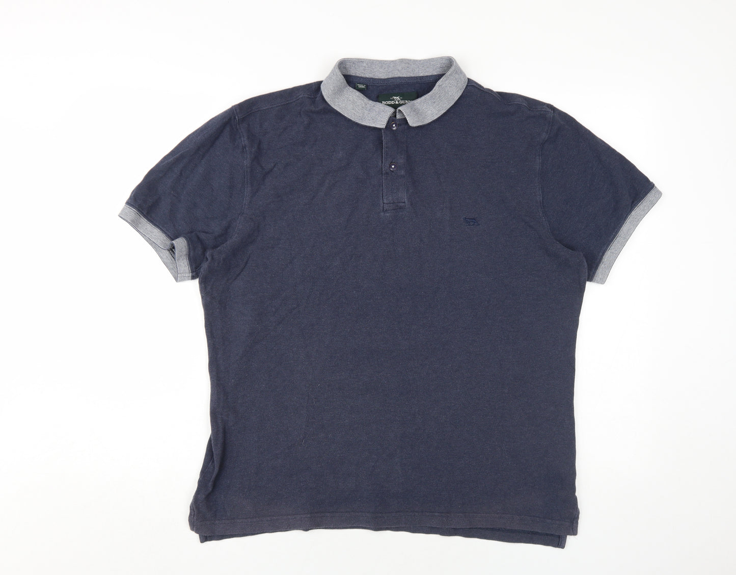 Rodd & Gunn Men's Navy XL Cotton Polo Shirt