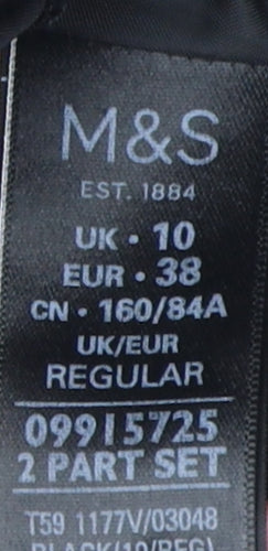 Marks and Spencer Women's Black Sheath Dress, Size 10