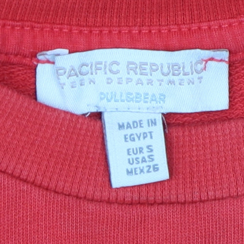 Pacific Republic Red Women's Pullover Sweatshirt, St Louis Size S