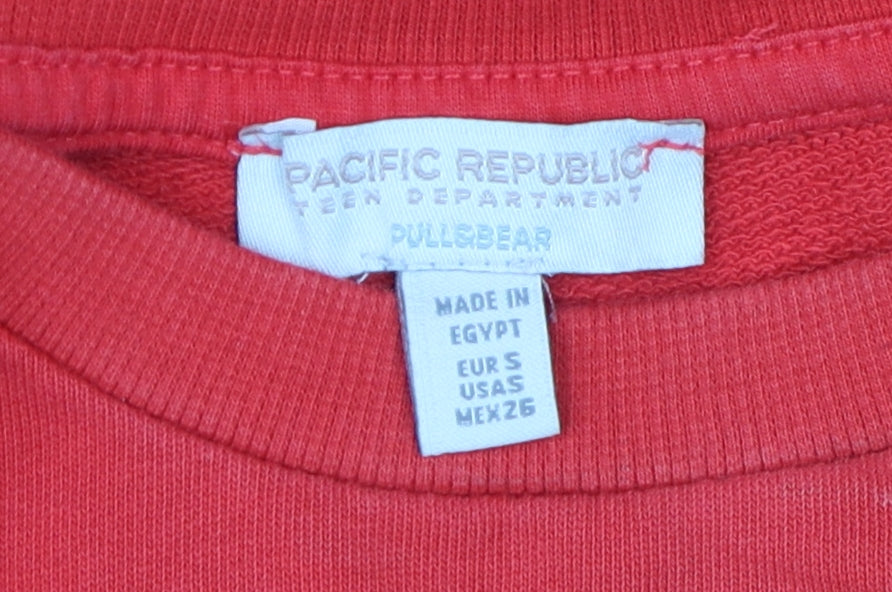 Pacific Republic Red Women's Pullover Sweatshirt, St Louis Size S