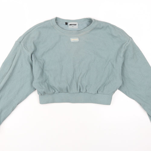 BO+TEE Womens Blue Pullover Sweatshirt L