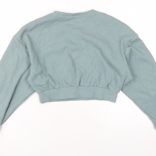 BO+TEE Womens Blue Pullover Sweatshirt L