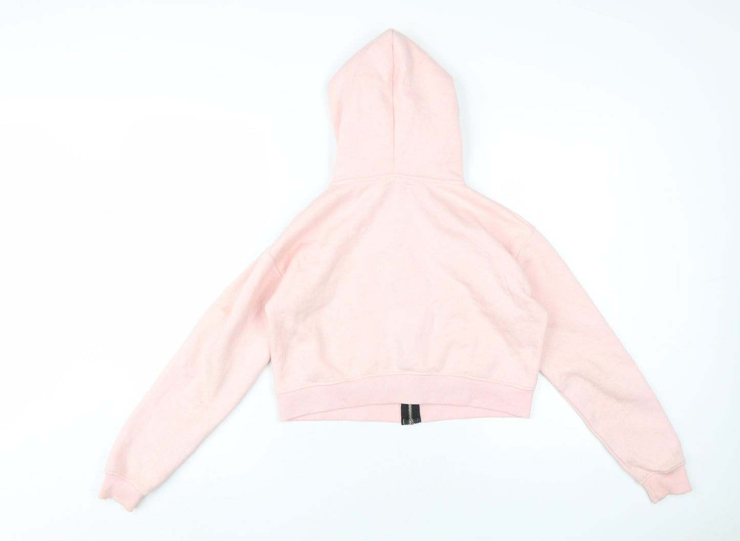 PrettyLittleThing Women's Pink Full Zip Hoodie Size M