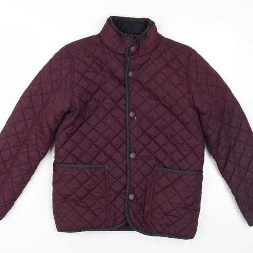 Next Boys Burgundy Quilted Puffer Jacket 12 Years