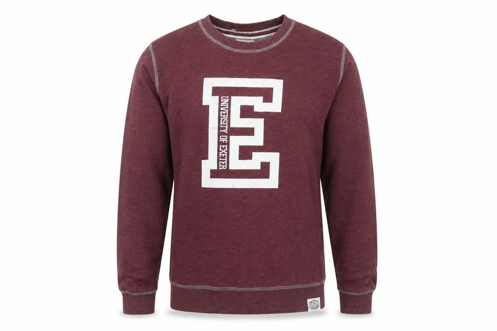 Front view of Epona Men's Red Pullover Sweatshirt, M, University Style