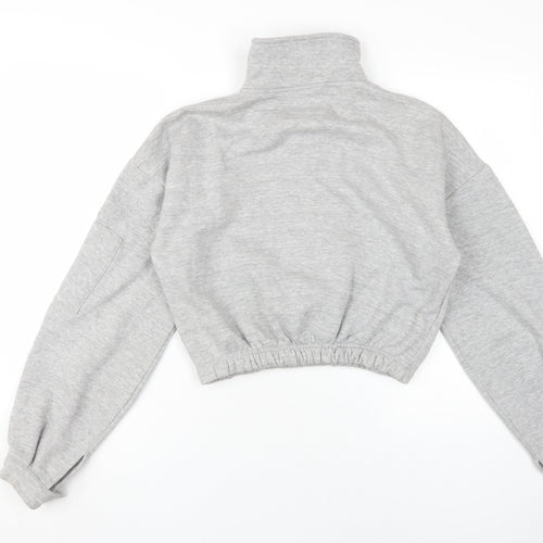 PrettyLittleThing Women's Grey Pullover Sweatshirt S