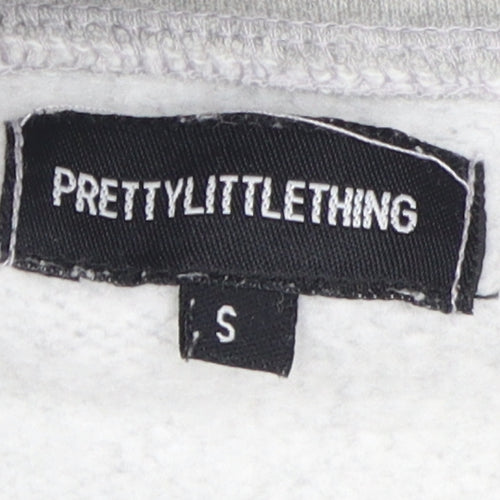 PrettyLittleThing Women's Grey Pullover Sweatshirt S