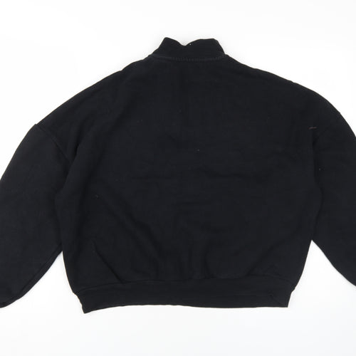 Pull&Bear Women's Black Medium Colourblock Sweatshirt