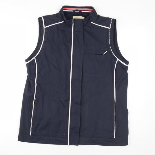 AliceCollins Women's Blue Sleeveless Waistcoat Size 14