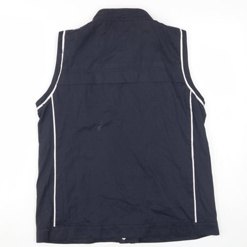 AliceCollins Women's Blue Sleeveless Waistcoat Size 14