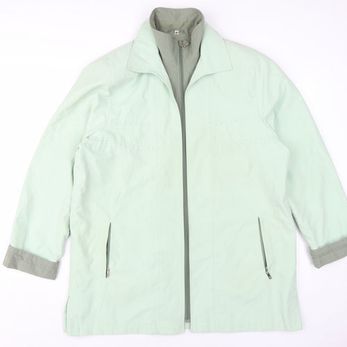 Klass Collection Women's Green Basic Jacket Size 18