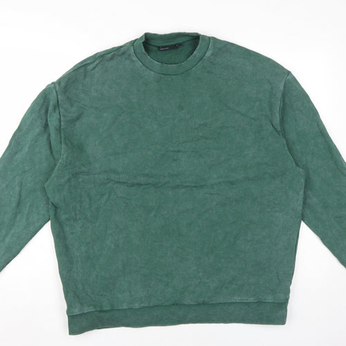 ASOS Men's Green Crew Neck Pullover Sweatshirt M