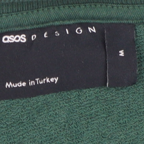 ASOS Men's Green Crew Neck Pullover Sweatshirt M