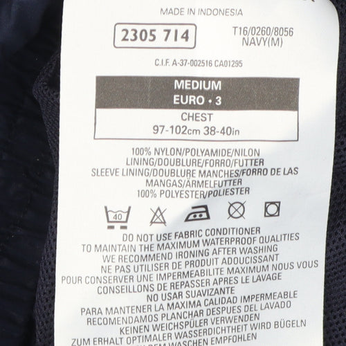 Marks and Spencer Men's Blue Medium Windbreaker Jacket