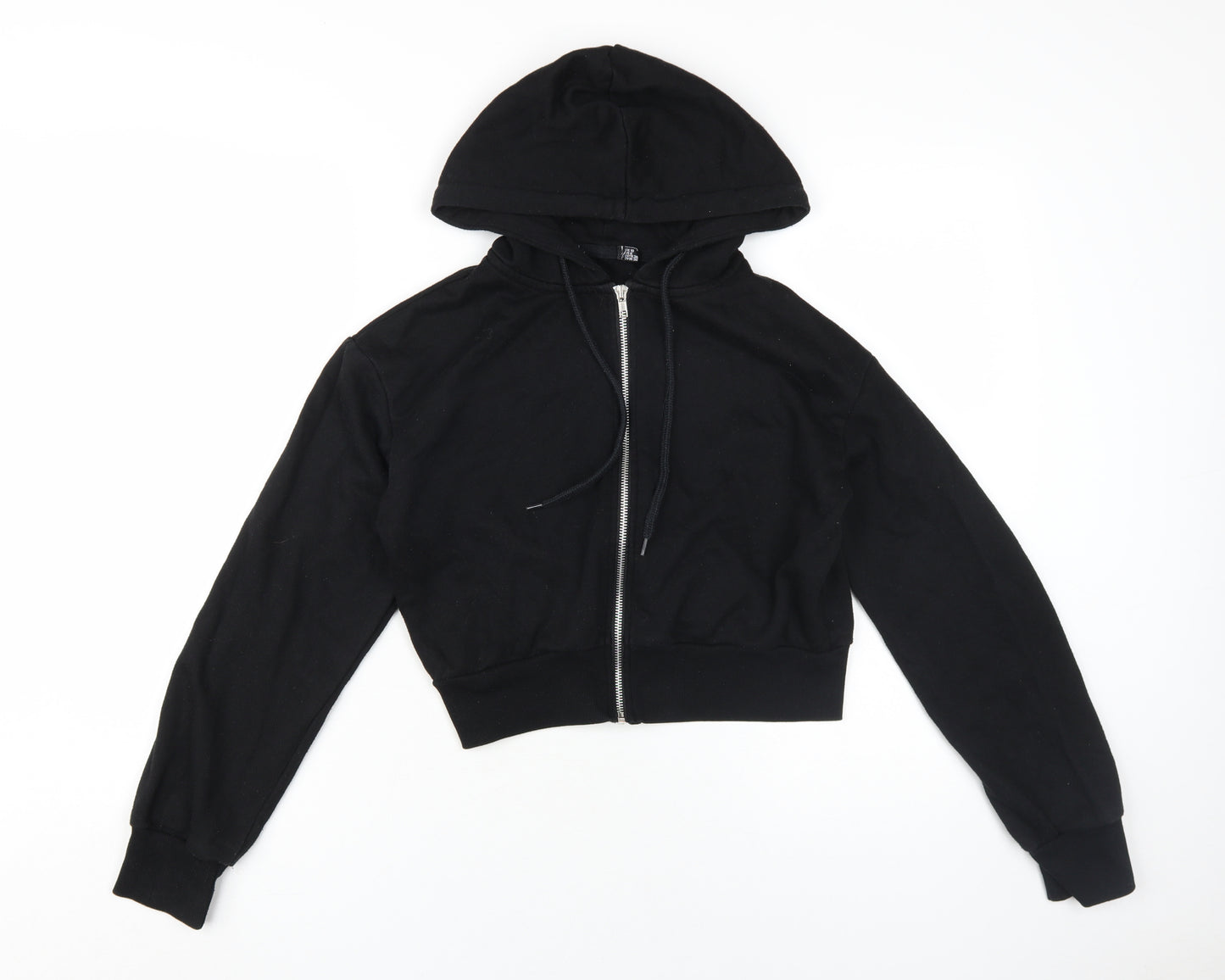 boohoo Women's Black Full Zip Hoodie Size 10