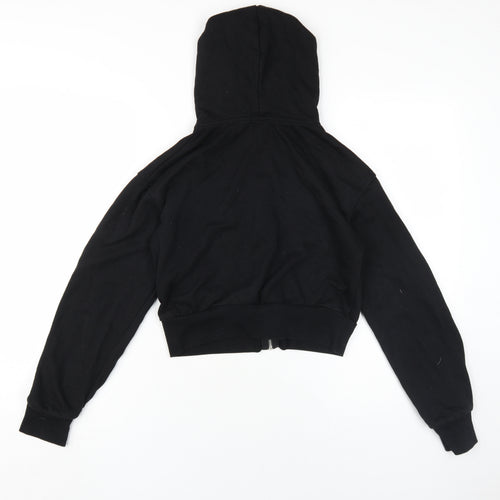 boohoo Women's Black Full Zip Hoodie Size 10