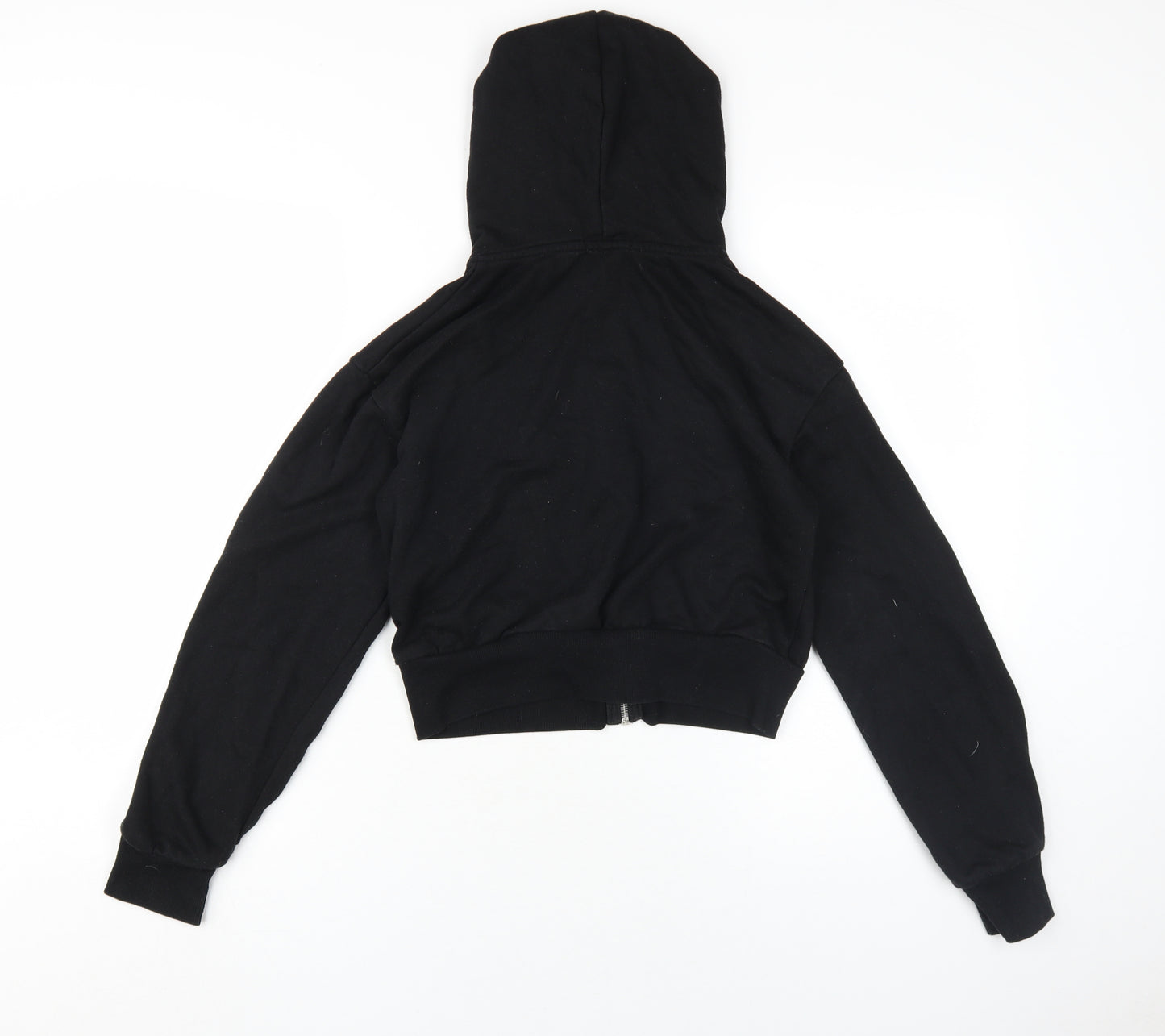 boohoo Women's Black Full Zip Hoodie Size 10