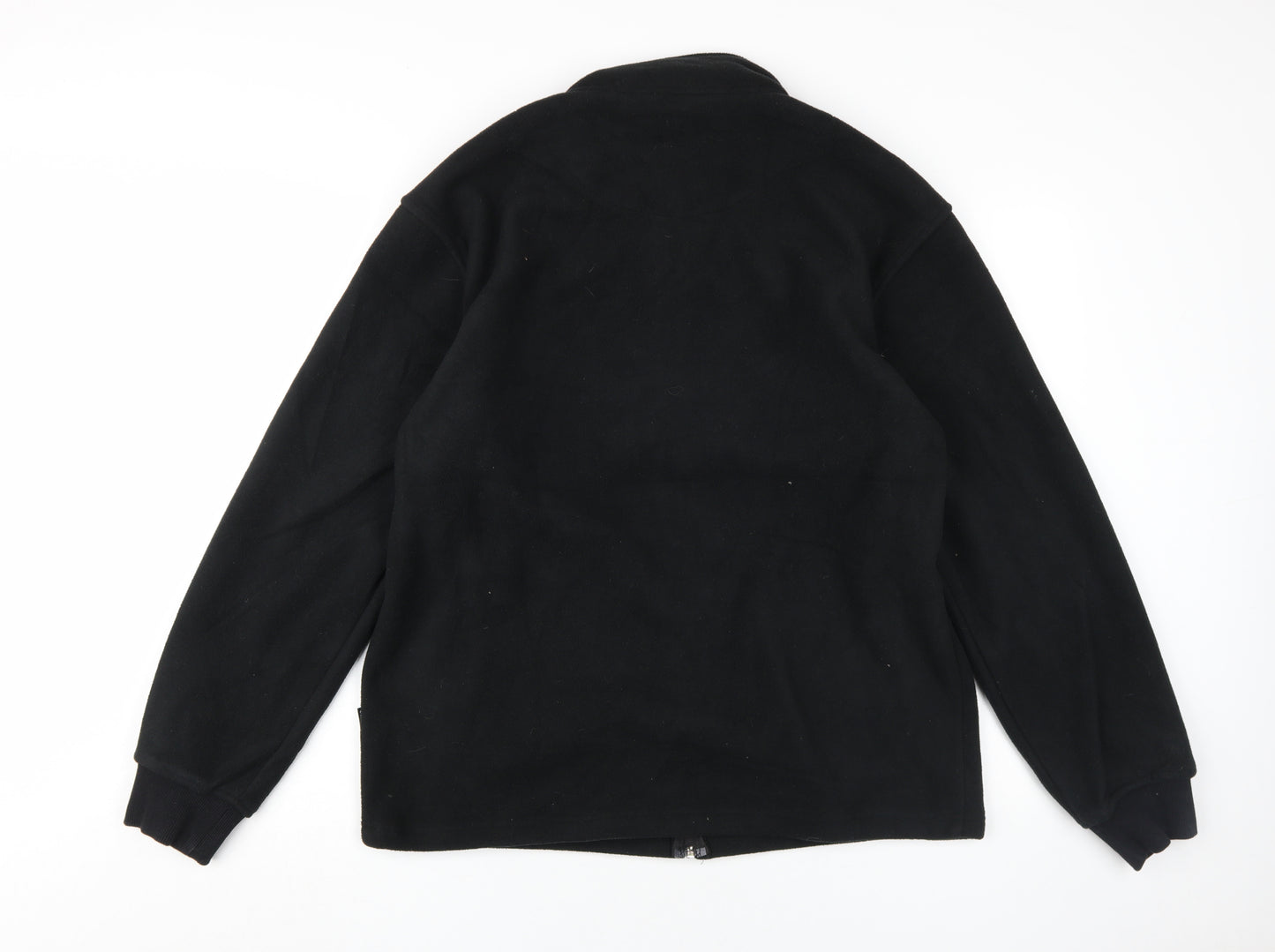 Guodil Men's Black Fleece Jacket L Stand-Up Collar