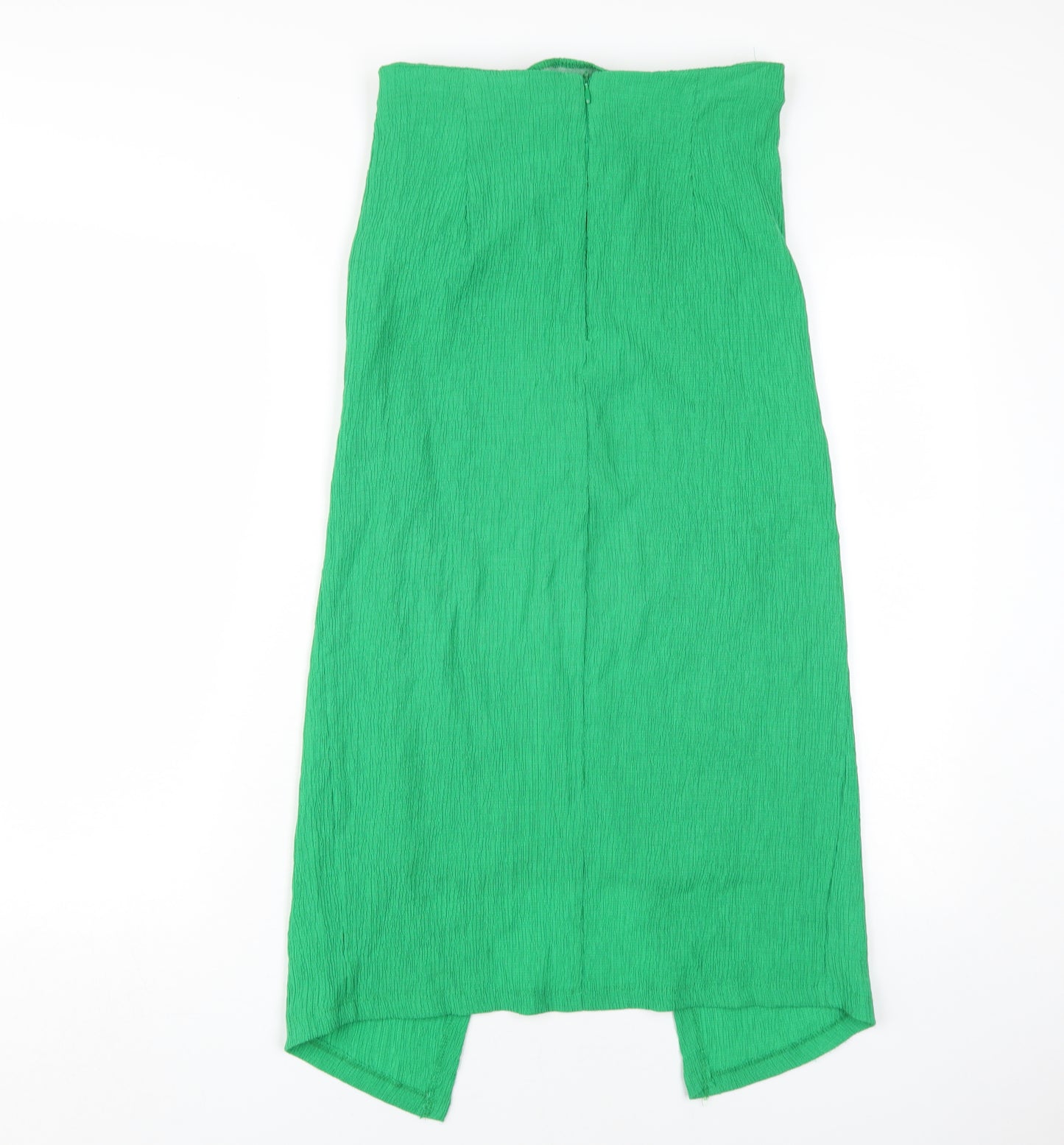 Stradivarius Women's Green Midi Pencil Skirt, Size M
