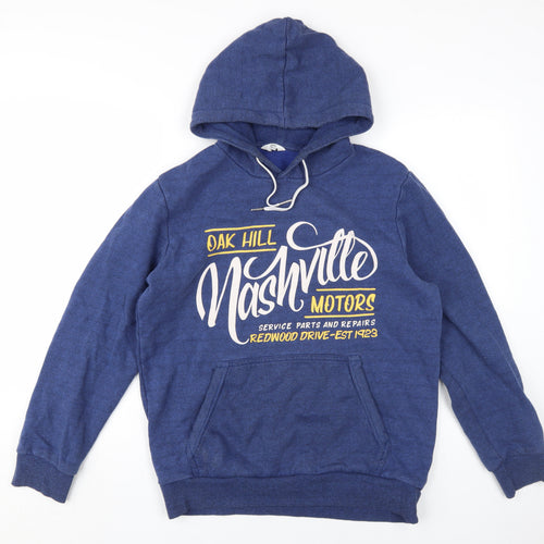 Next Men's Blue Medium Pullover Graphic Hoodie