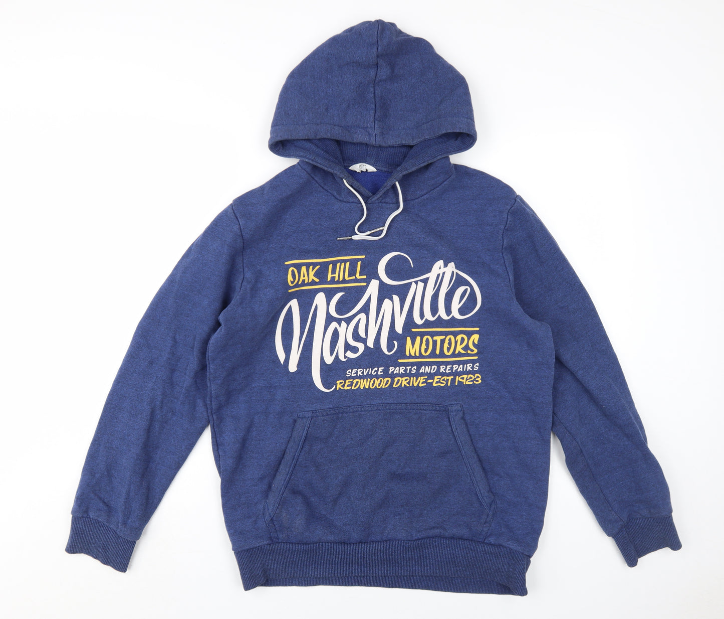 Next Men's Blue Medium Pullover Graphic Hoodie