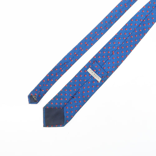 Tie Rack Mens Blue Geometric Silk Tie