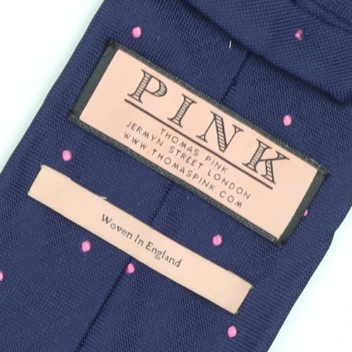 Thomas Pink Men's Blue Polka Dot Silk Tie