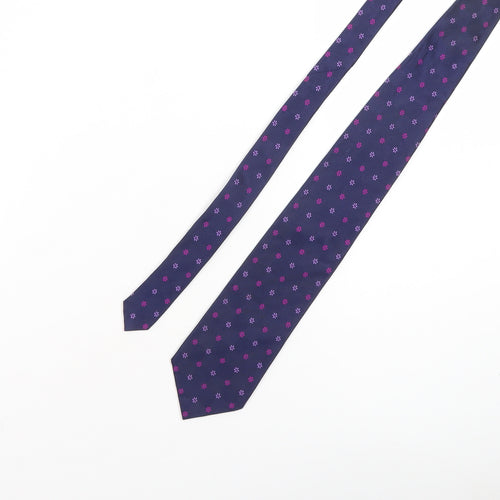 Sartorial Men's Purple Floral Silk Tie One Size